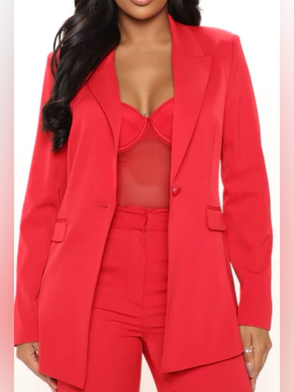 NWT Fashion Nova red blazer
